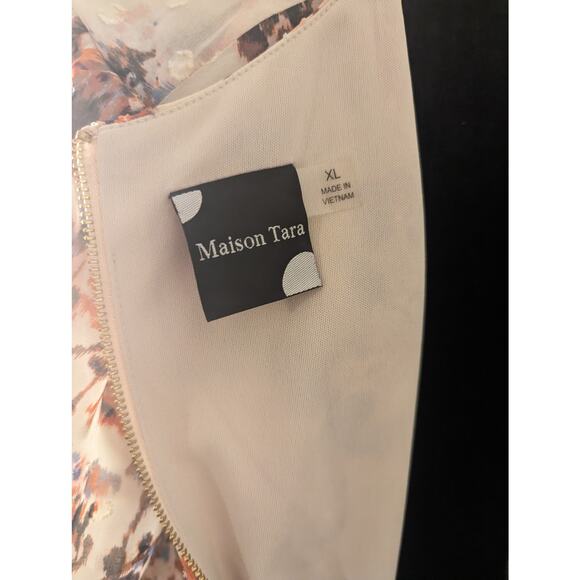 Maison Tara floral dress Sz XL - Picture 6 of 7